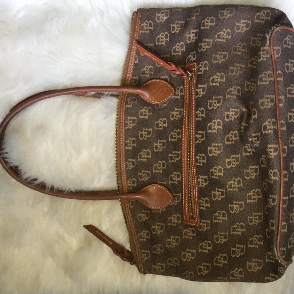 Dooney & Bourke Brown Monogram Shoulder Bag